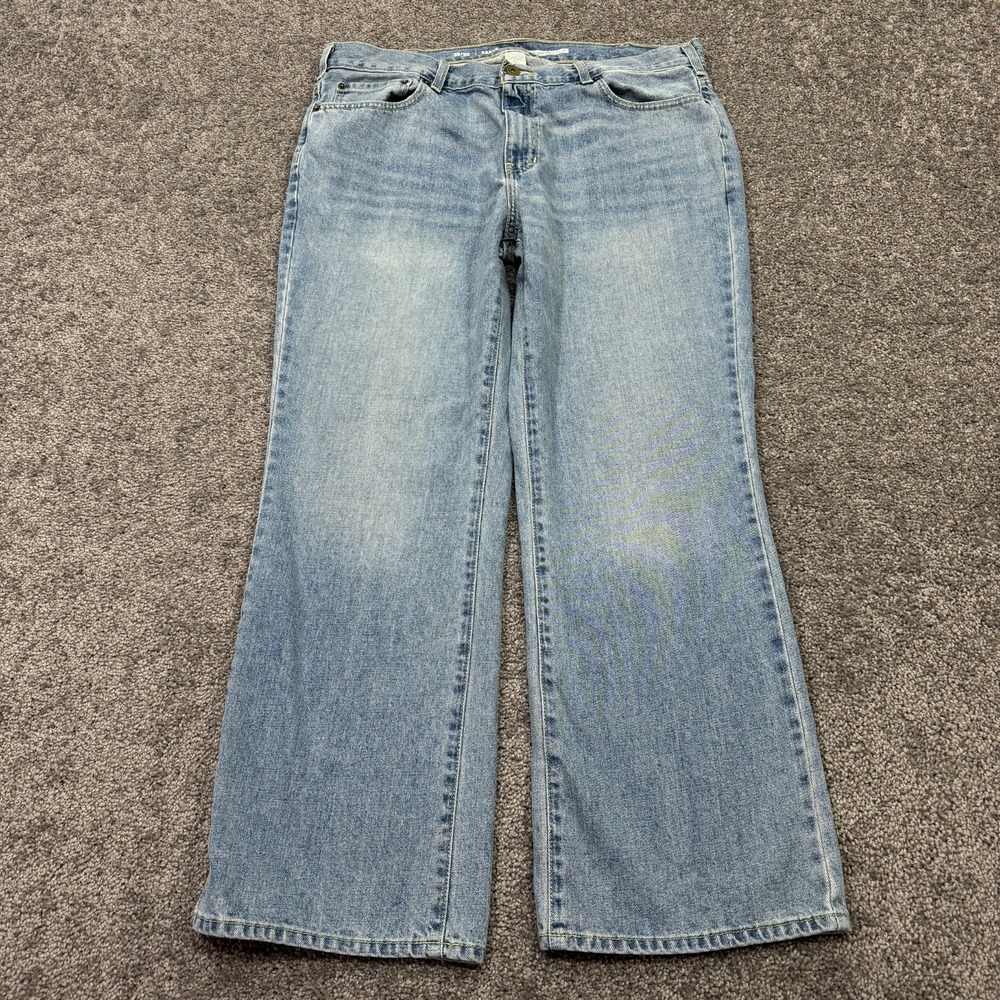 Urban Pipeline Jeans Mens 38x30 Blue Relaxed Bootcut Light Wash Denim Work City